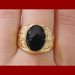 Chevalière Onyx Or 18 cts 